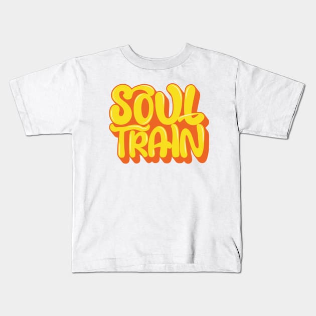 Soul Train Kids T-Shirt by Mandegraph